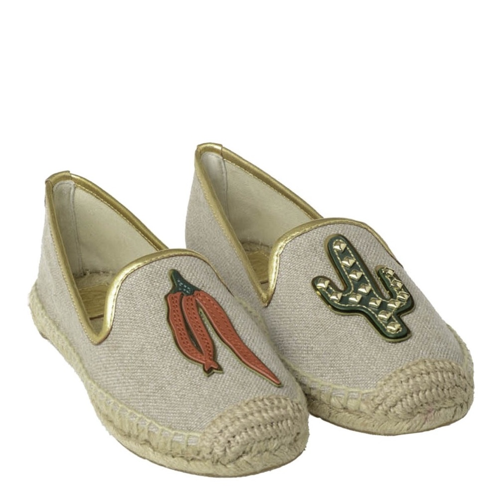 Tory Burch Santa Fe Espadrilles with Cactus and Chili Pepper Design